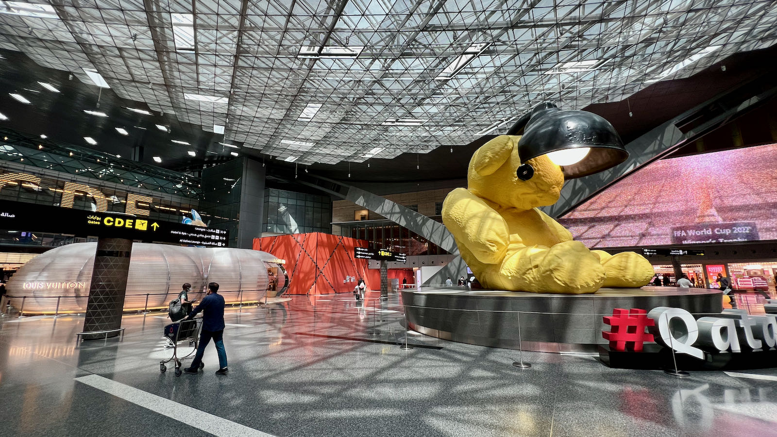 The Louis Vuitton Lounge at Doha's Hamad International Airport