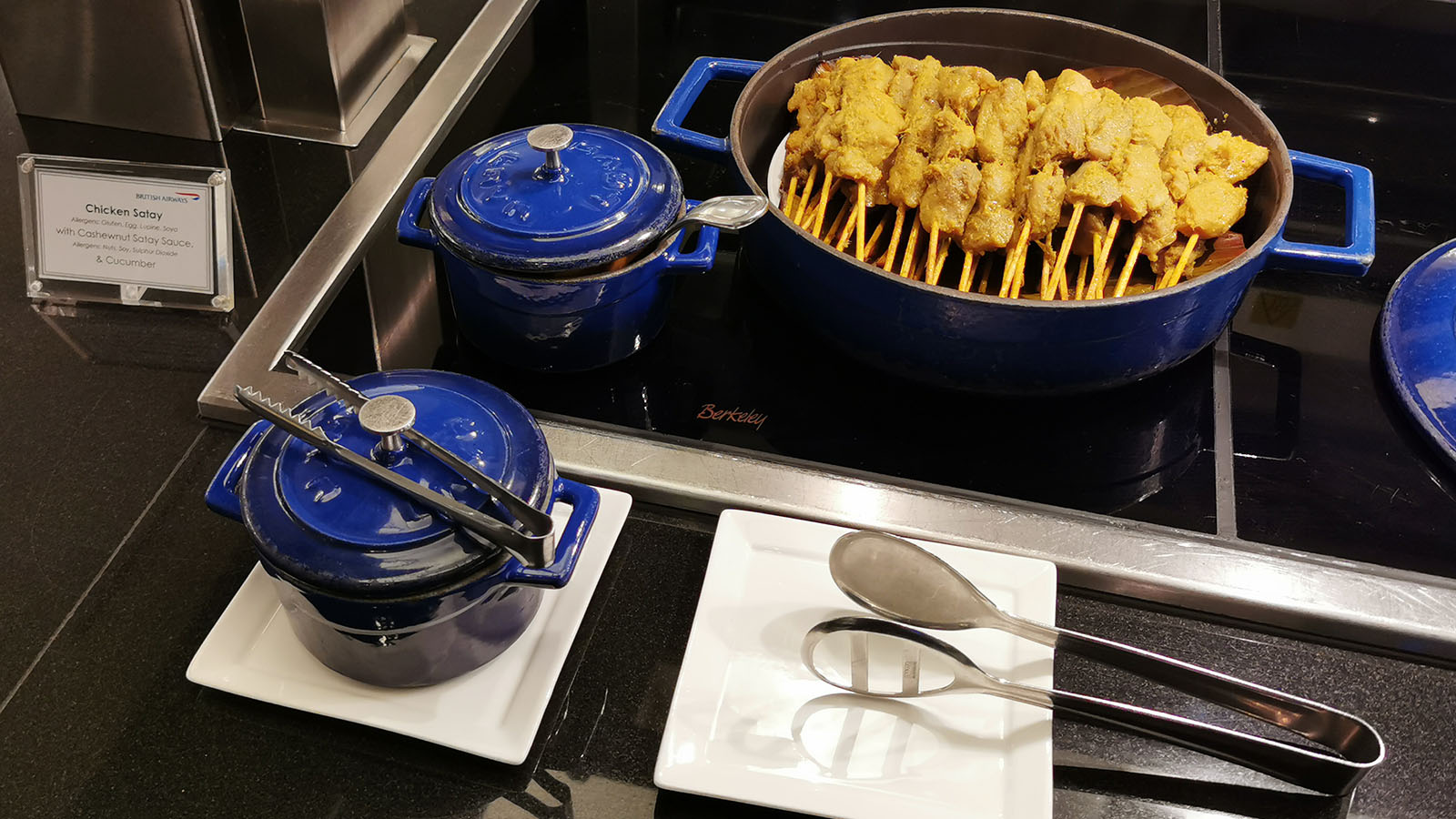 Satay at the British Airways Lounge, Singapore