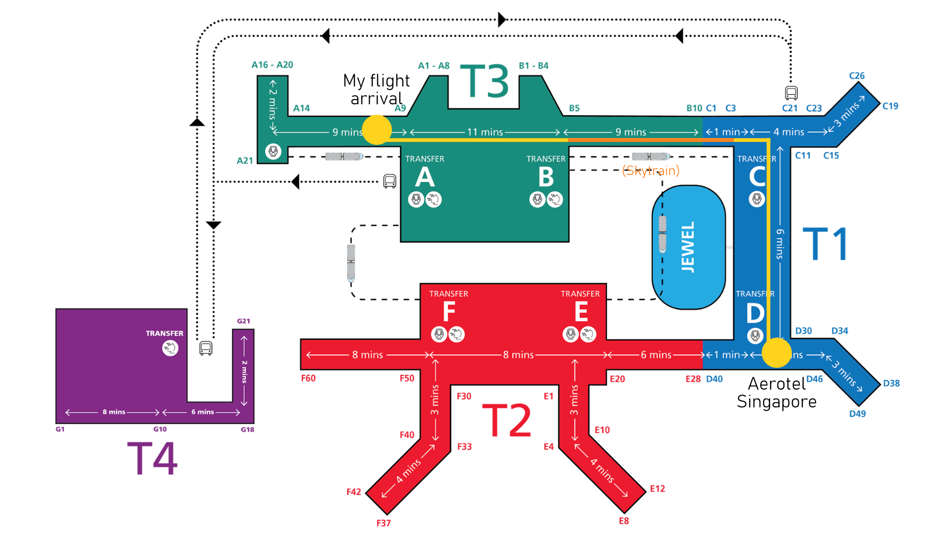 Changi Airport map