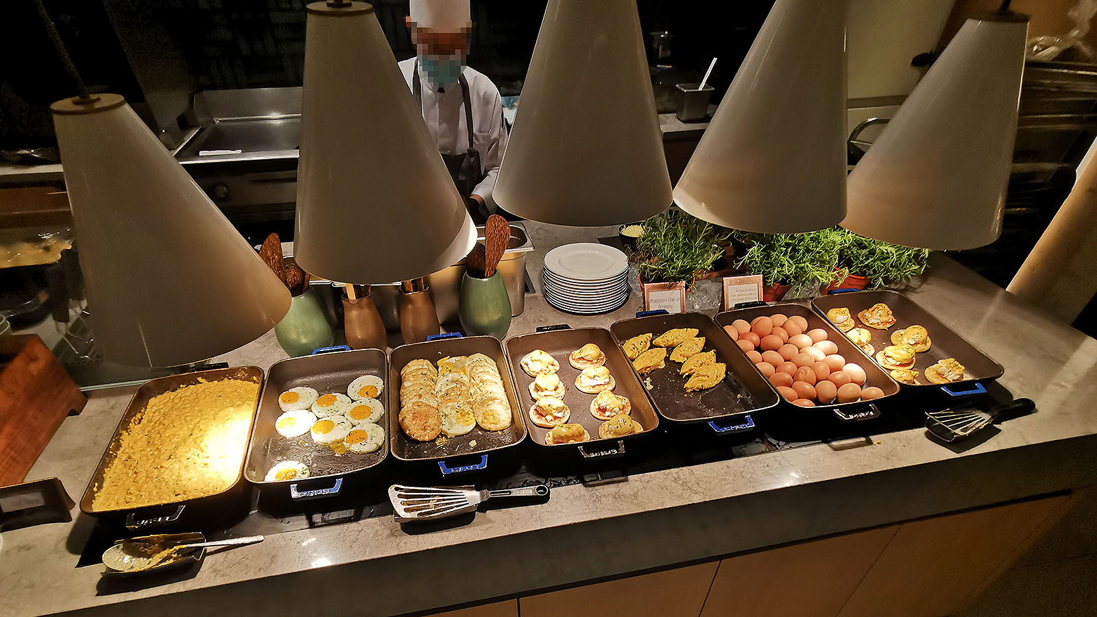 Buffet breakfast at Hilton Singapore Orchard hotel