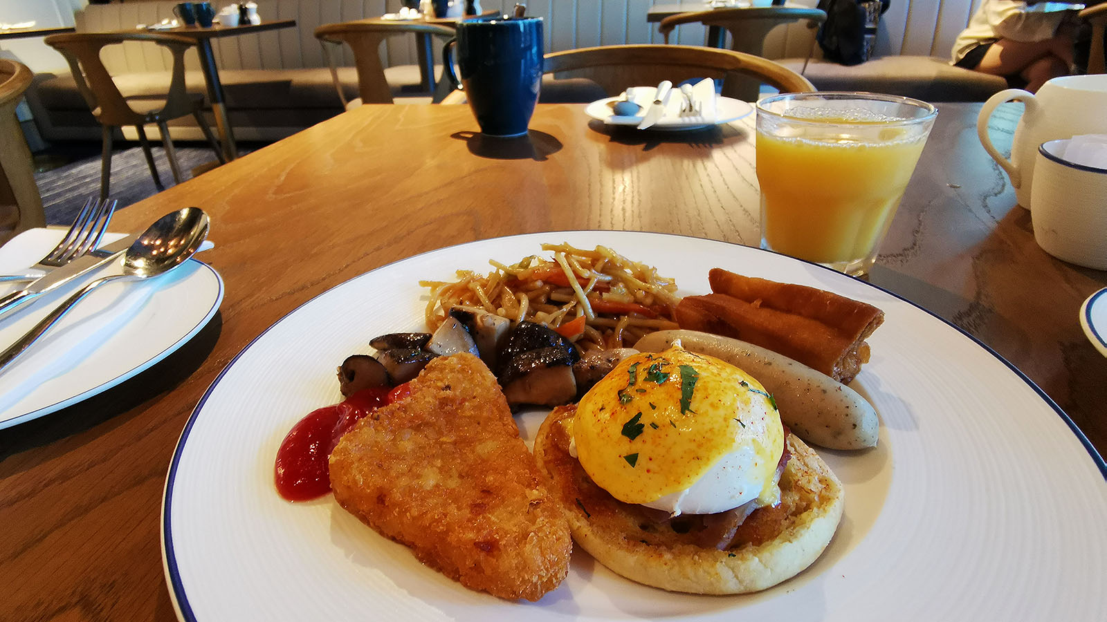 Breakfast plate at Hilton Singapore Orchard hotel