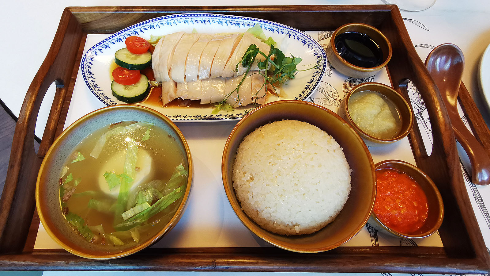 Chicken rice at Hilton Singapore Orchard hotel