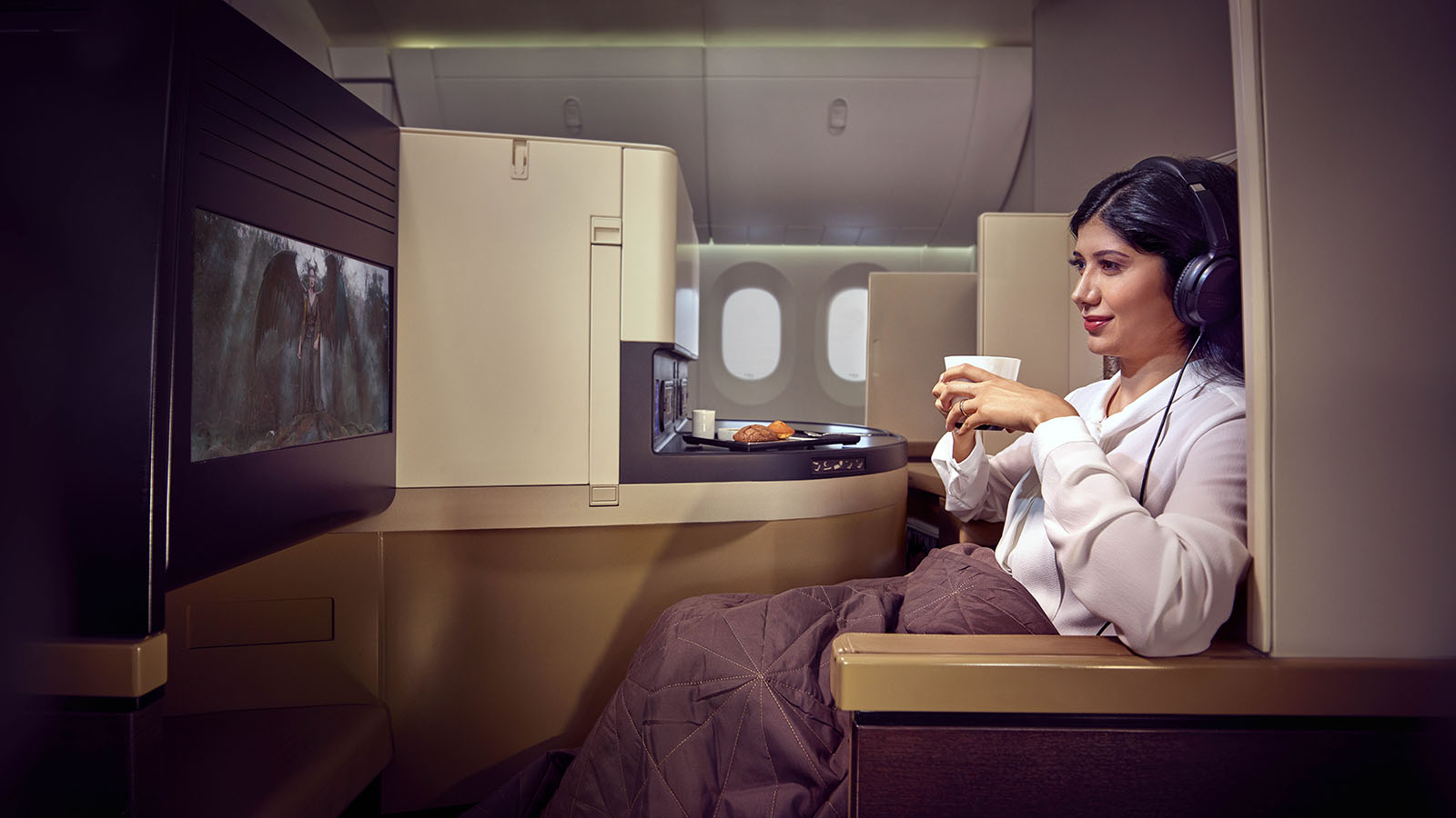 Etihad's Airbus A380 Business Studio