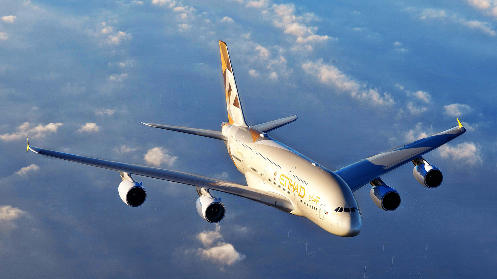 Etihad Airbus A380 exterior