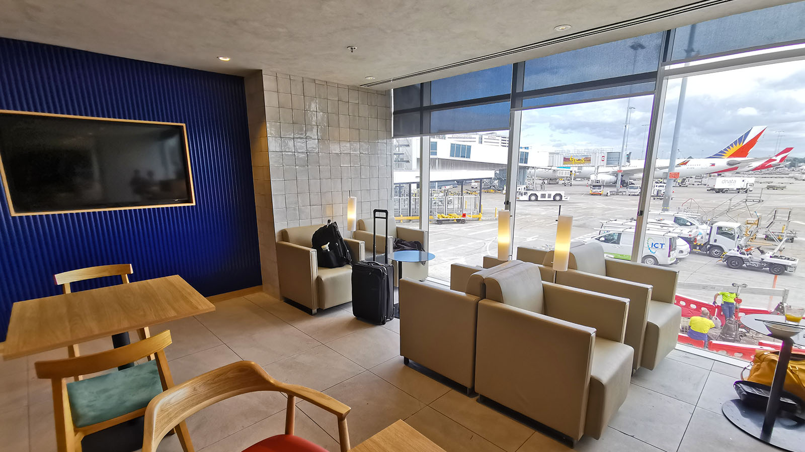 Seating in the SkyTeam Lounge, Sydney