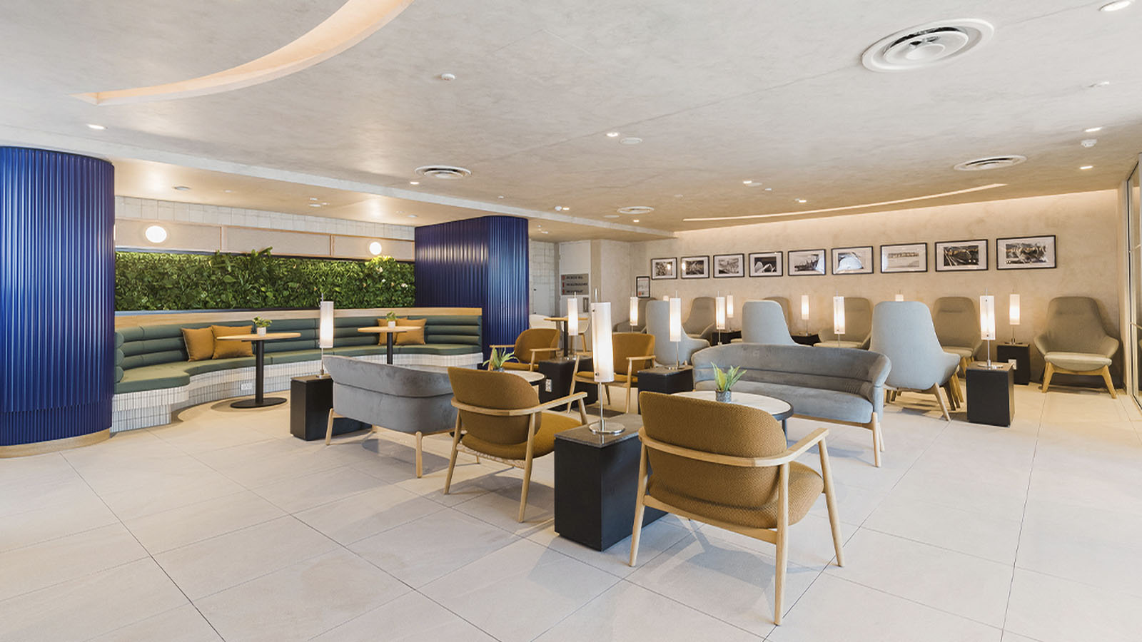 Seating in the SkyTeam Lounge, Sydney