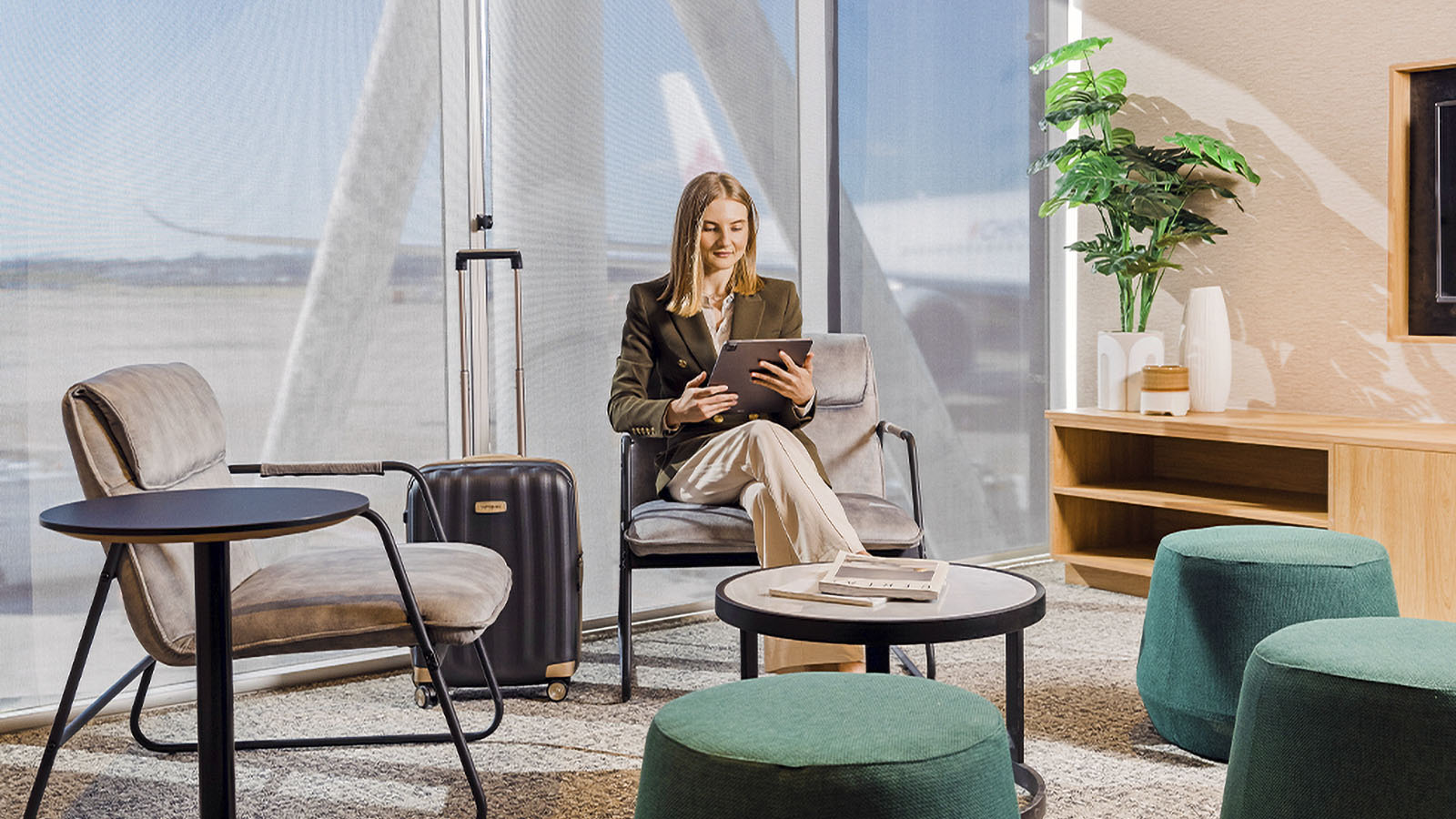 VIP room in the SkyTeam Lounge, Sydney