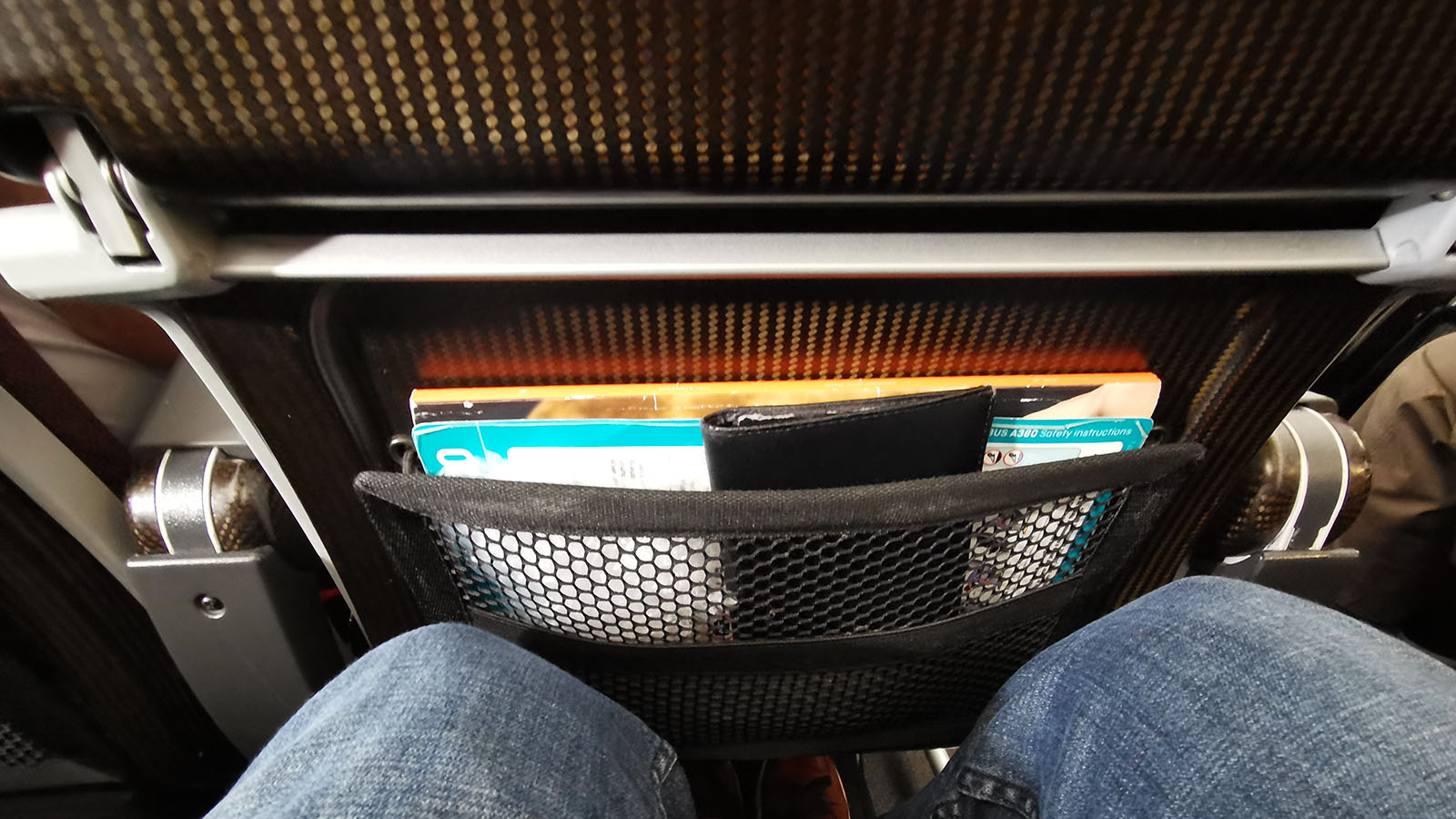 Legroom in Qantas Airbus A380 Economy