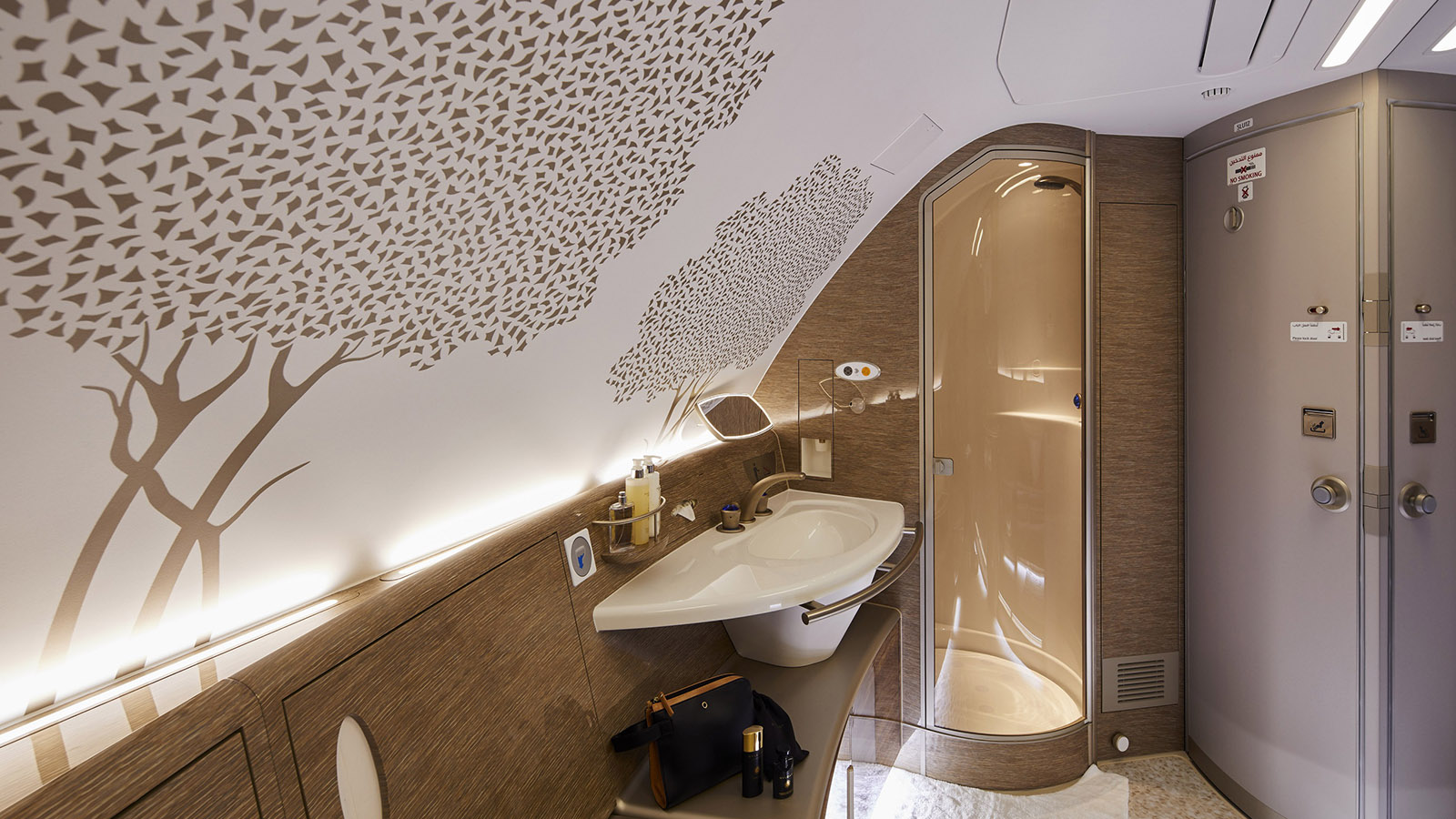 Shower in Emirates Airbus A380 First Class