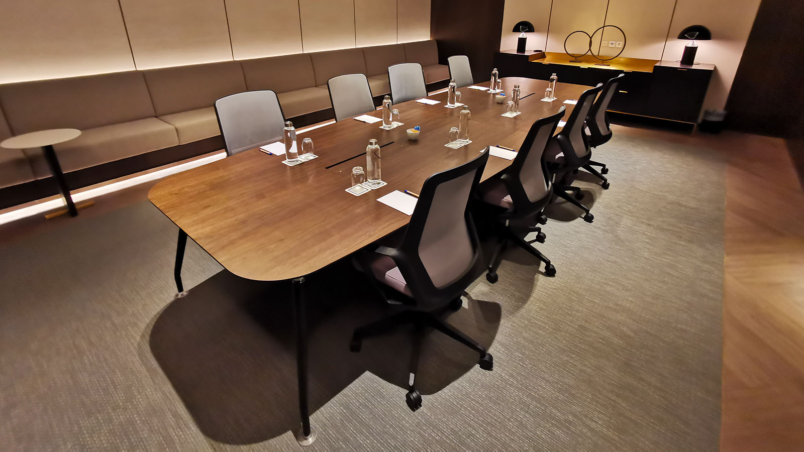 Meeting room set up at Hilton Singapore Orchard Executive Lounge