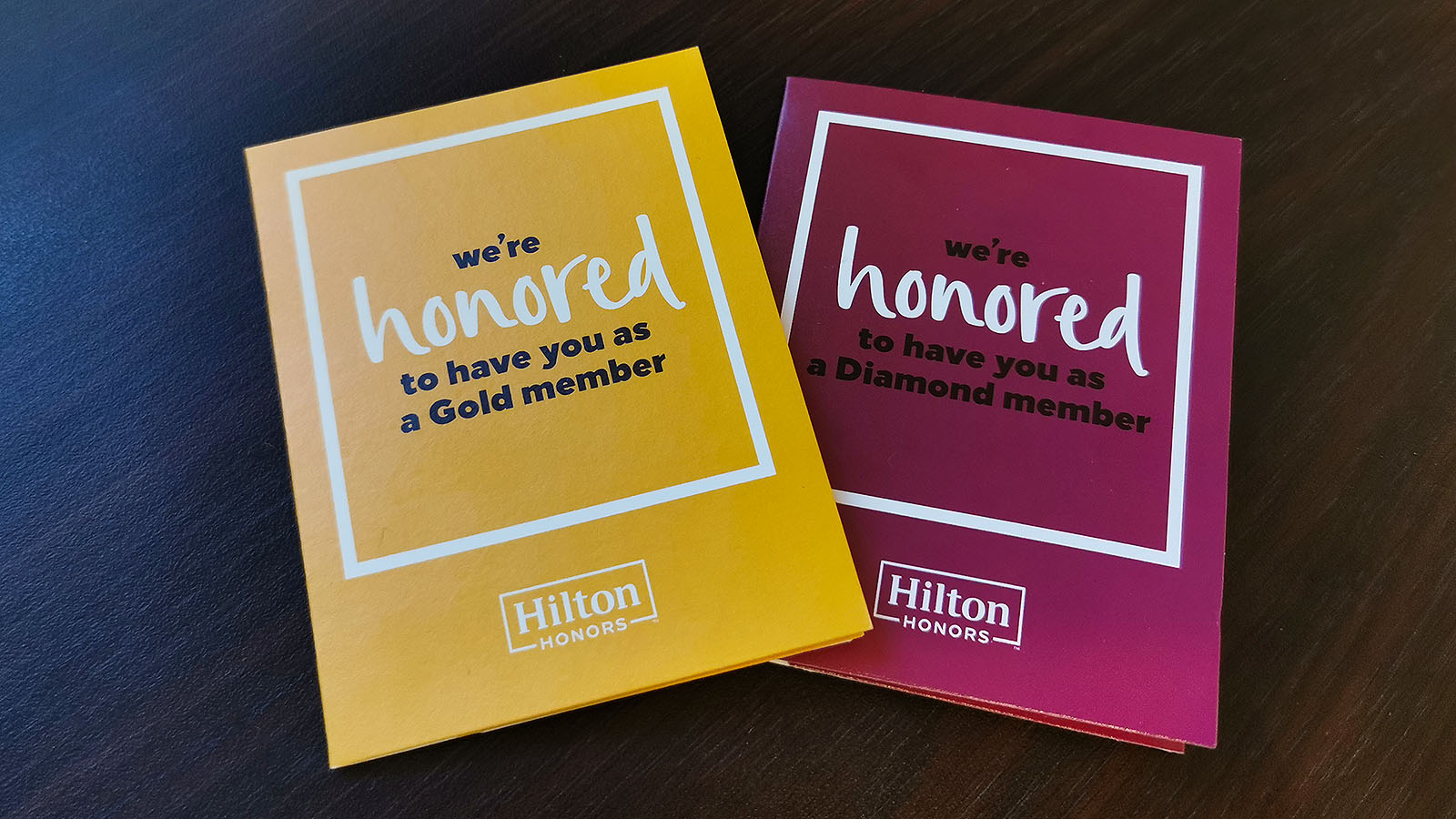 Hilton Honors room keys for access to the Hilton Singapore Orchard Executive Lounge