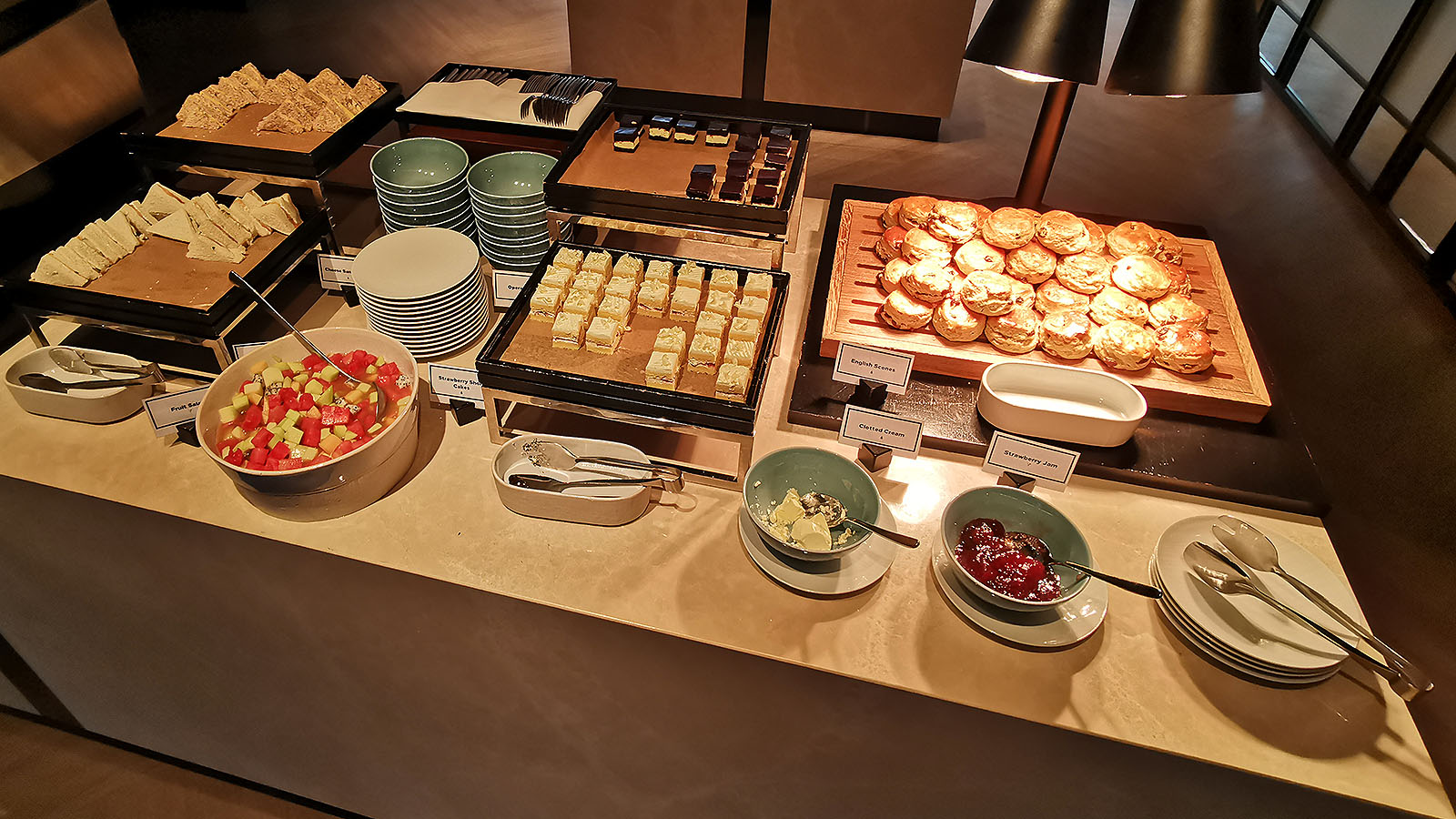 Scones, jam, cream, cakes and sandwiches at Hilton Singapore Orchard Executive Lounge
