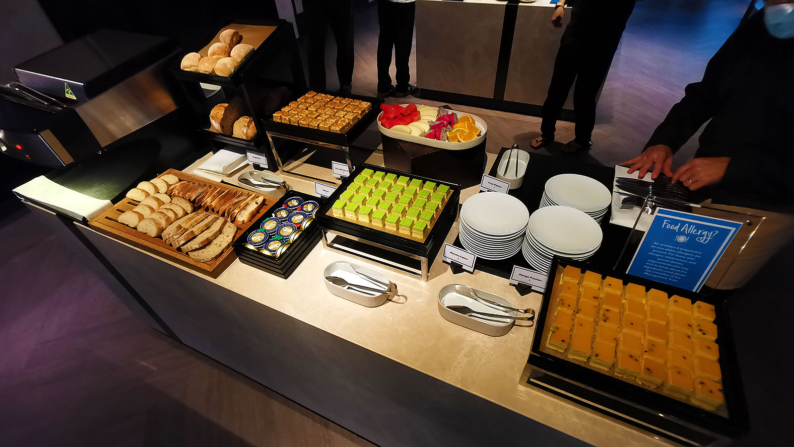 Bread and cakes at Hilton Singapore Orchard Executive Lounge