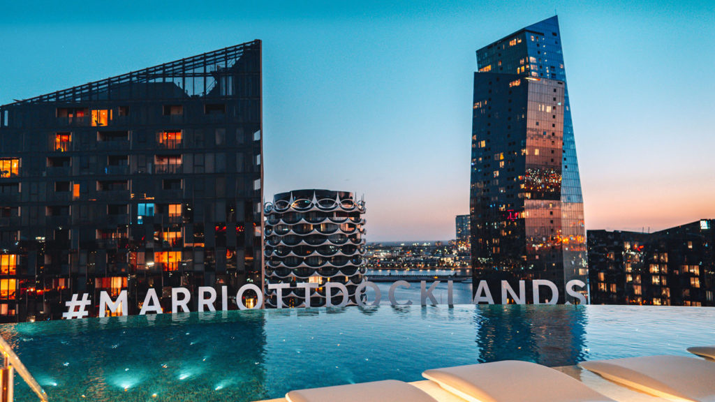 Melbourne Marriott Hotel Docklands exterior, book using Marriott Bonvoy points converted from KrisFlyer