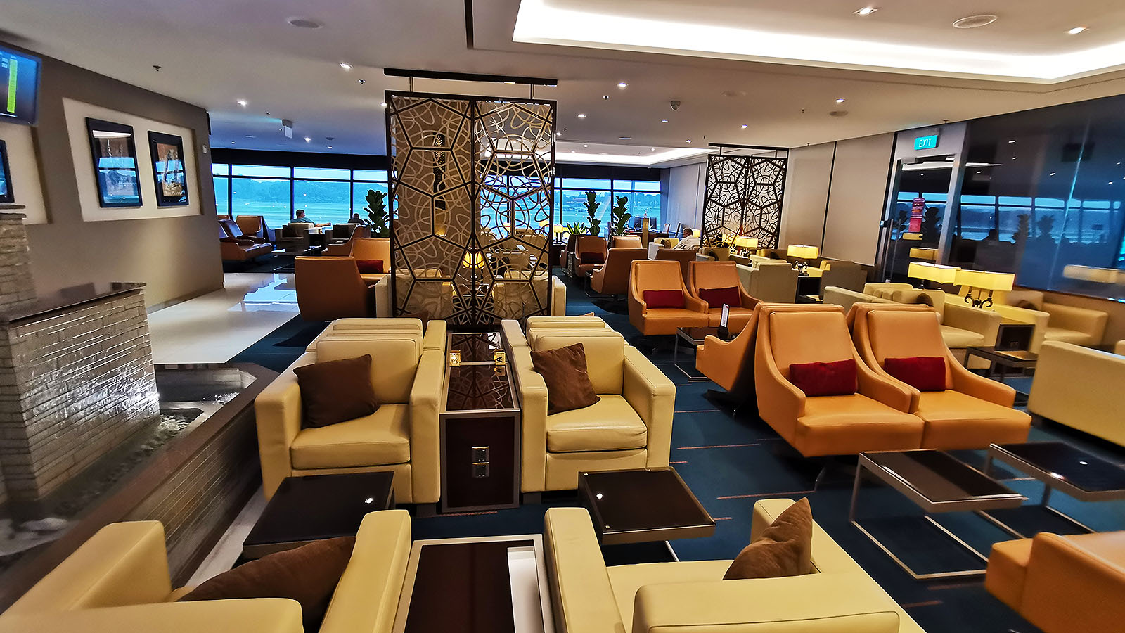 Seating at the Emirates Lounge, Singapore