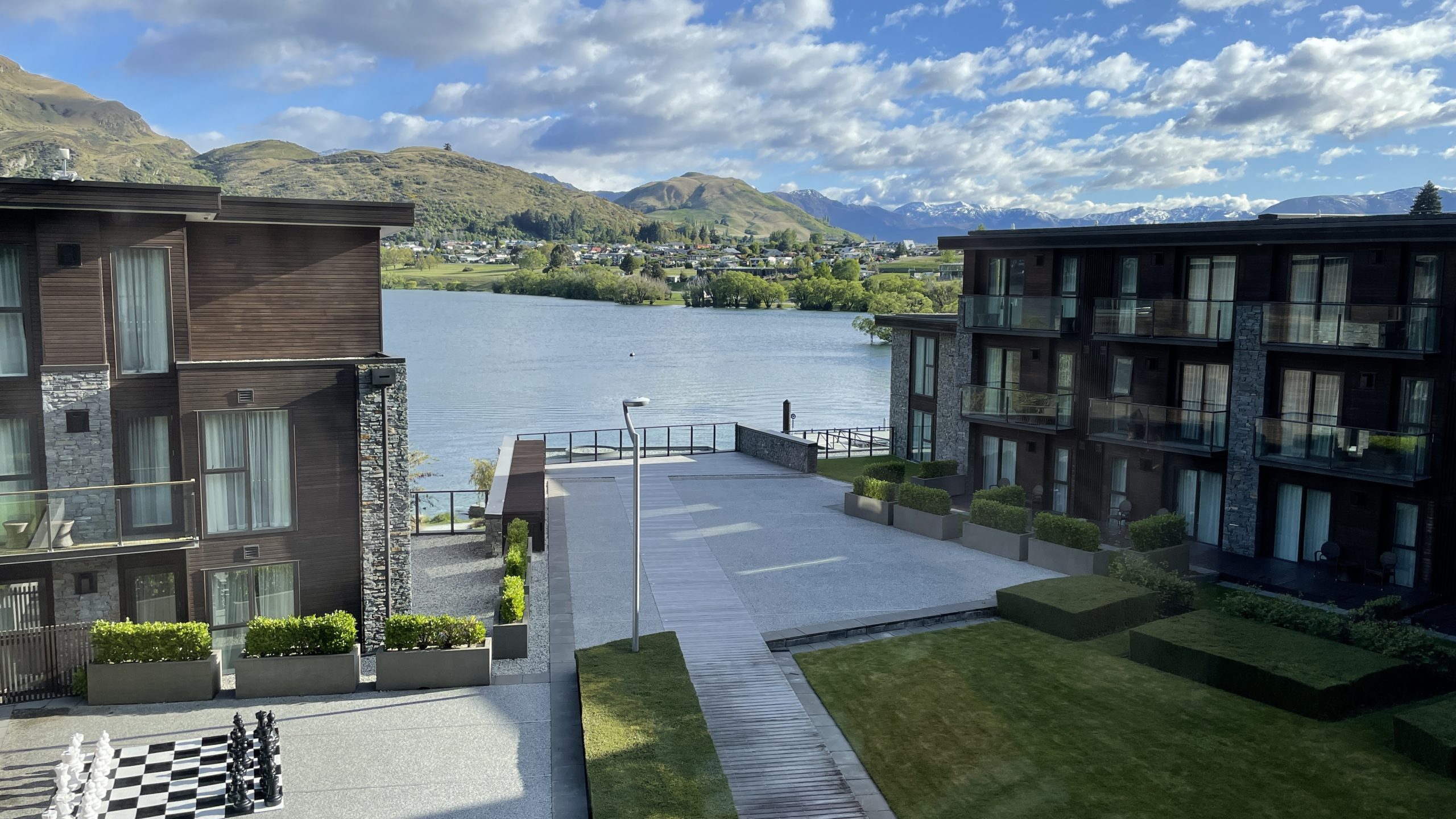 Hilton Queenstown looking towards river