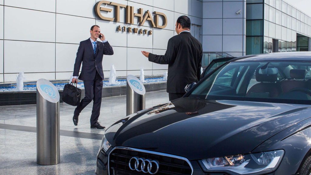 Etihad Guest Exclusive member met by chauffeur service on arrival