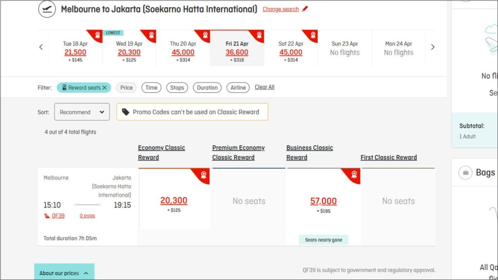 Qantas launches MelbourneJakarta flights Point Hacks