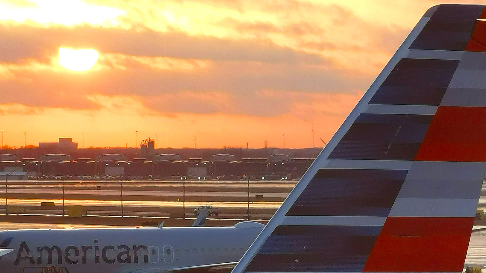 Flagship Lounge view at Chicago O'Hare