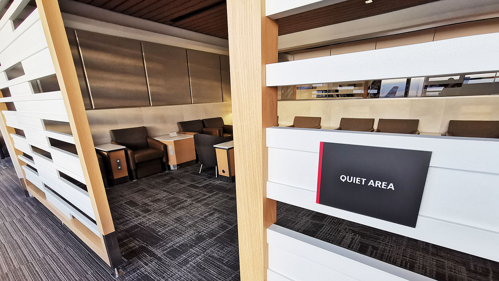 Quiet area sign at AA's Flagship Lounge in Chicago