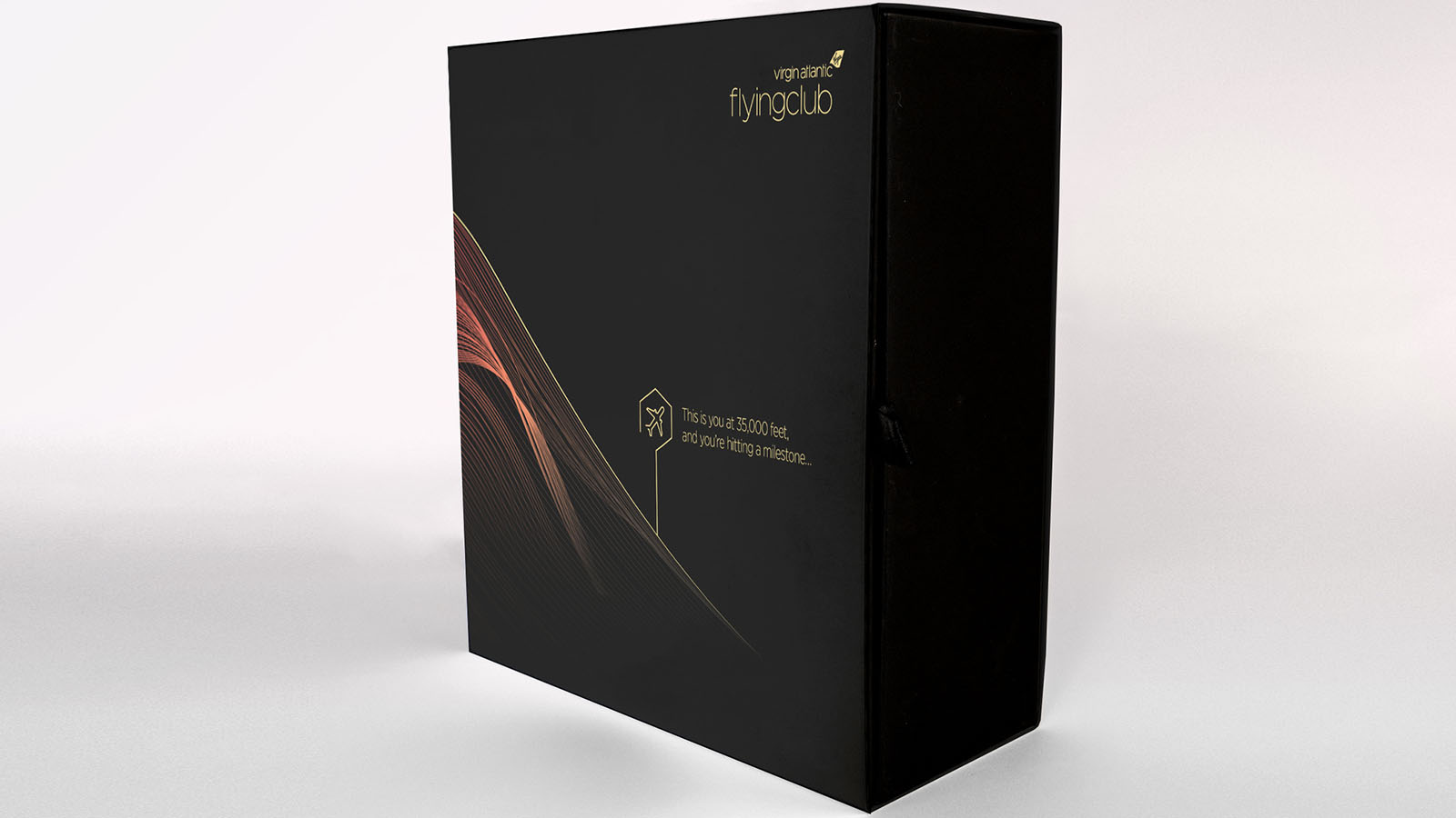 Headphone gift box for Virgin Atlantic Million Miler recognition