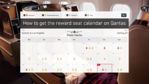 How to access the reward seat calendar with Qantas Points