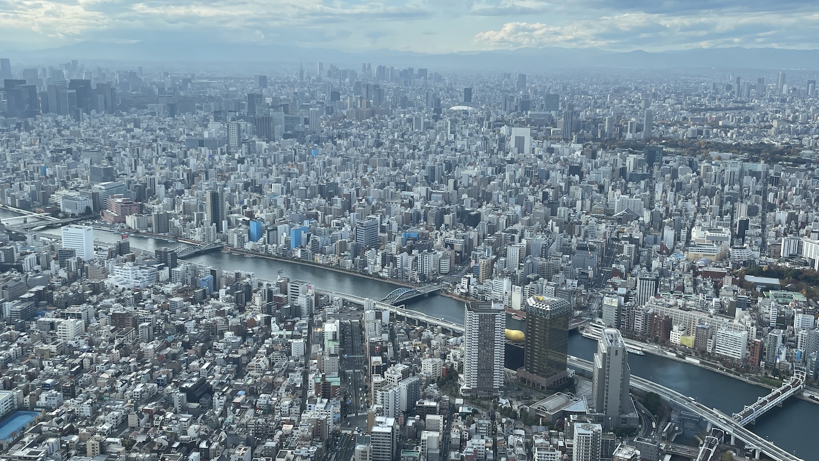 Tokyo Skytree view of city and river