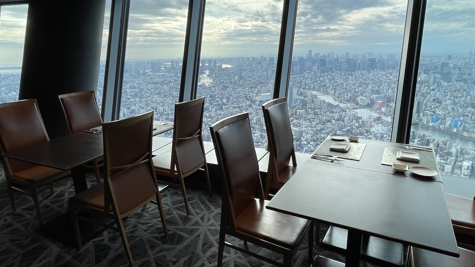 Tokyo Skytree Restaurant view of city