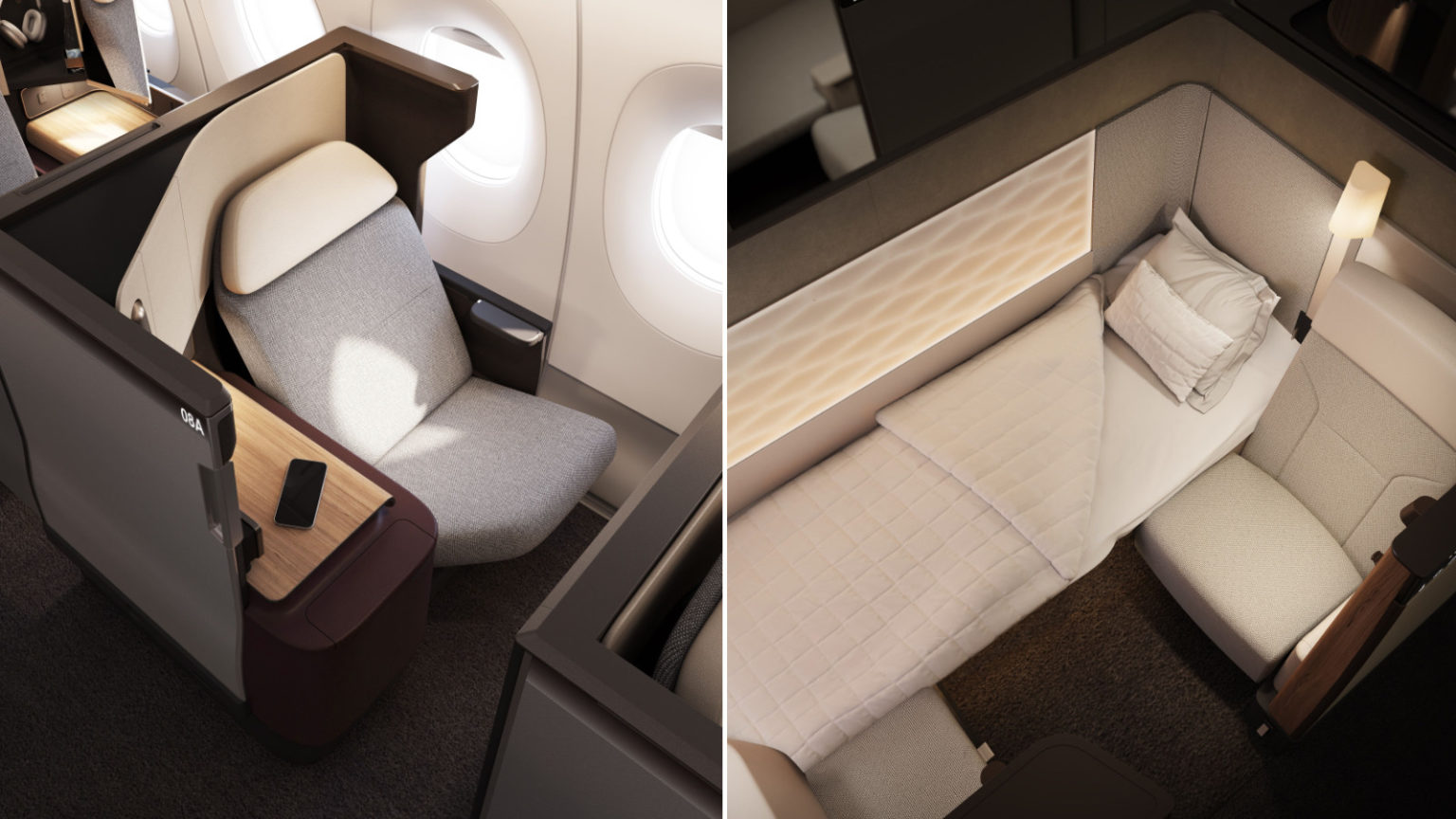 Qantas' new Business, First Class Airbus A350 seats - Point Hacks