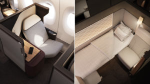 Qantas unveils new Business and First Class seat for the Airbus A350
