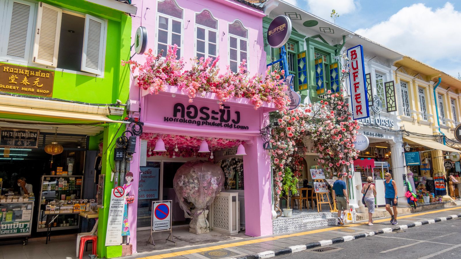 Colourful buildings in Old Phuket Town