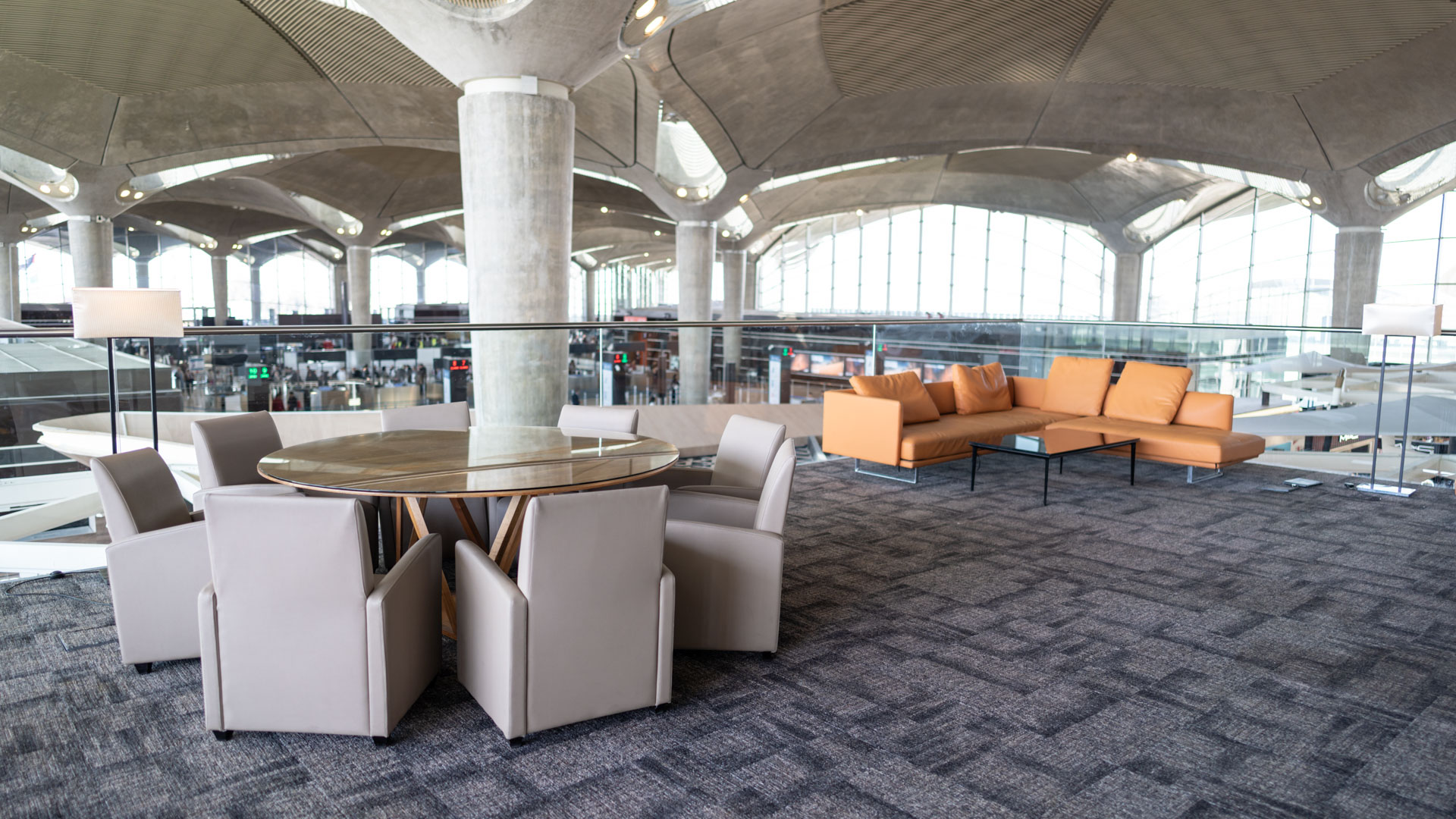 Royal Jordanian Crown Lounge group seating