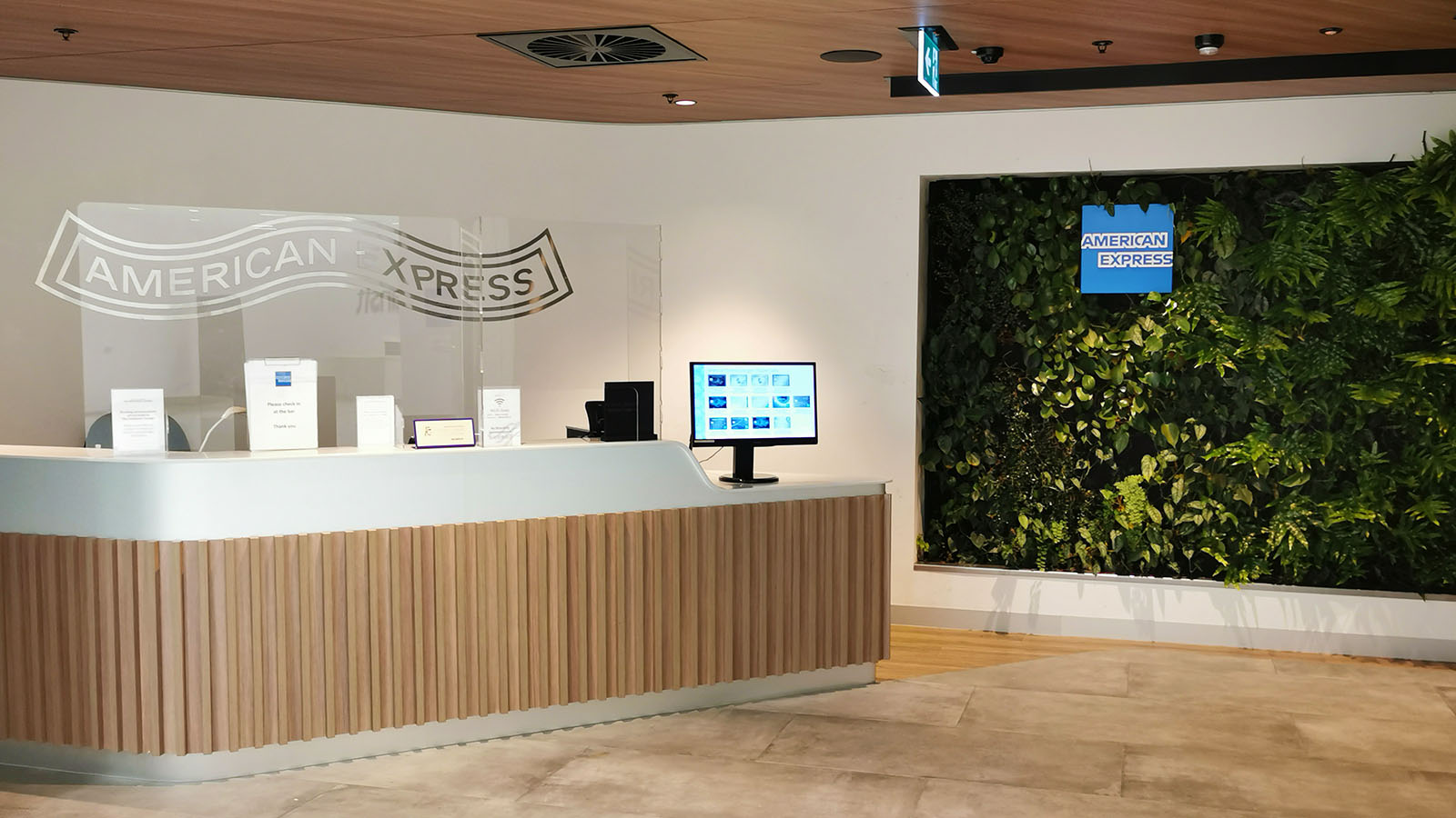 Entrance to the American Express Centurion Lounge at Sydney Airport