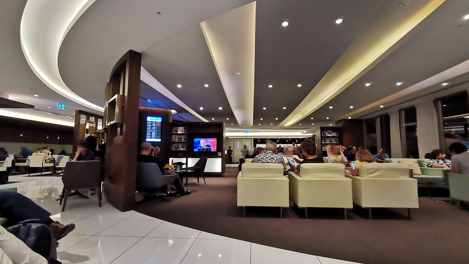 Inside The House lounge at Sydney Airport