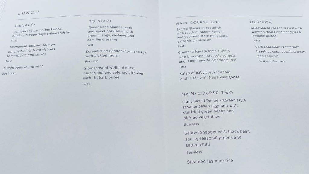 Qantas launches new inflight menus [2023] - Point Hacks