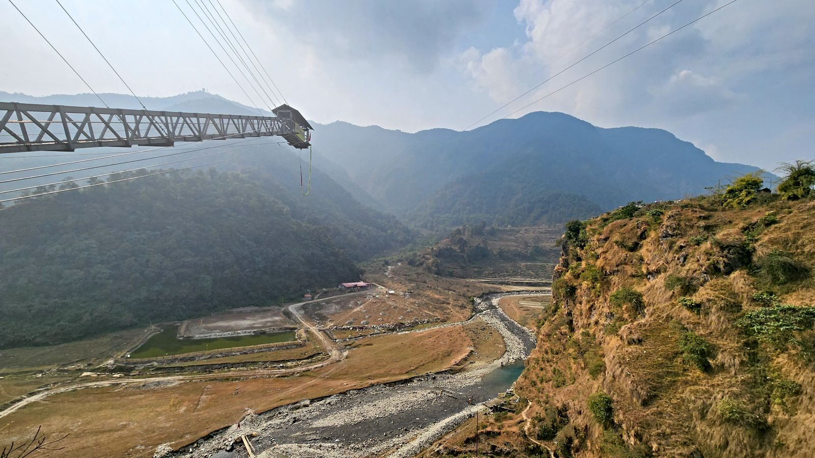 Bungy jump in Pokhara, Nepal