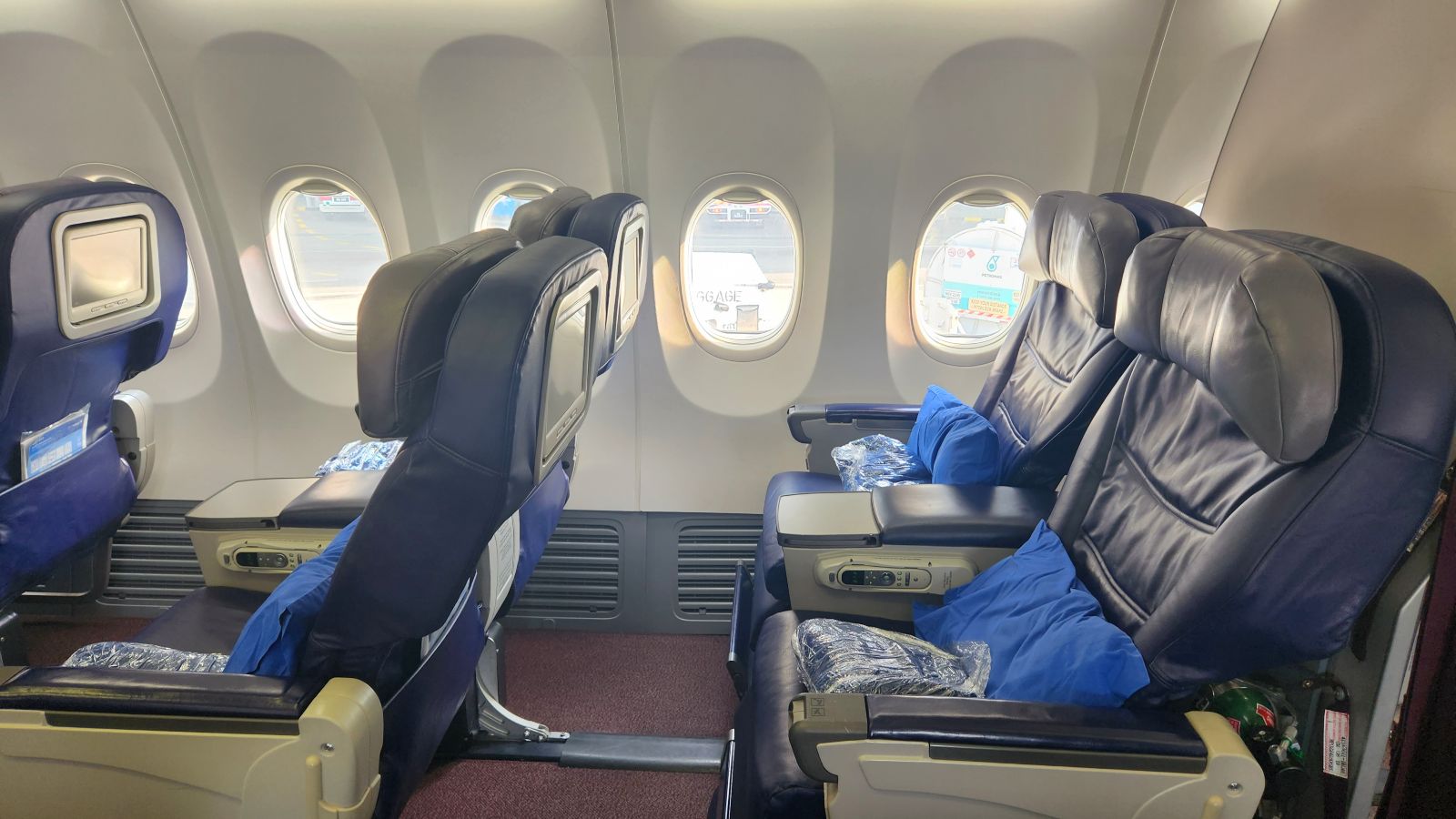 Malaysia Airlines Business Class cabin - KUL-KTM