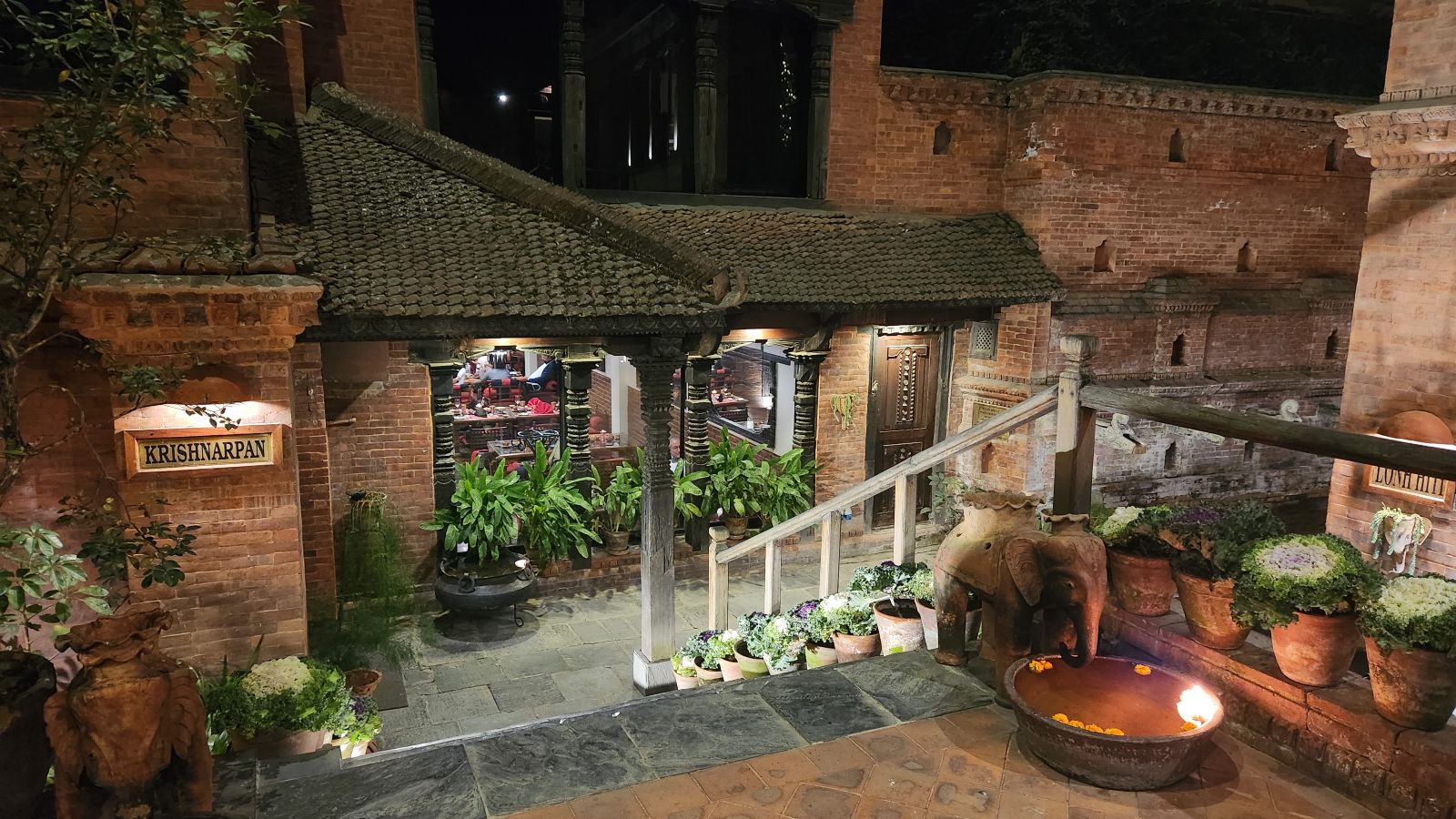 Krishnarpan Restaurant exterior, Kathmandu, Nepal