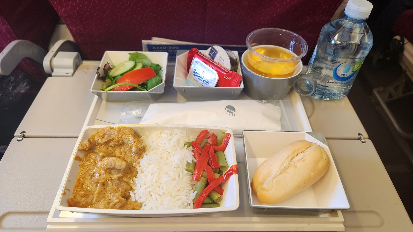 Food onboard Malaysia Airlines ADL-KUL