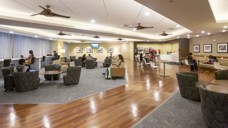 The Plumeria Lounge in Honolulu by Hawaiian Airlines