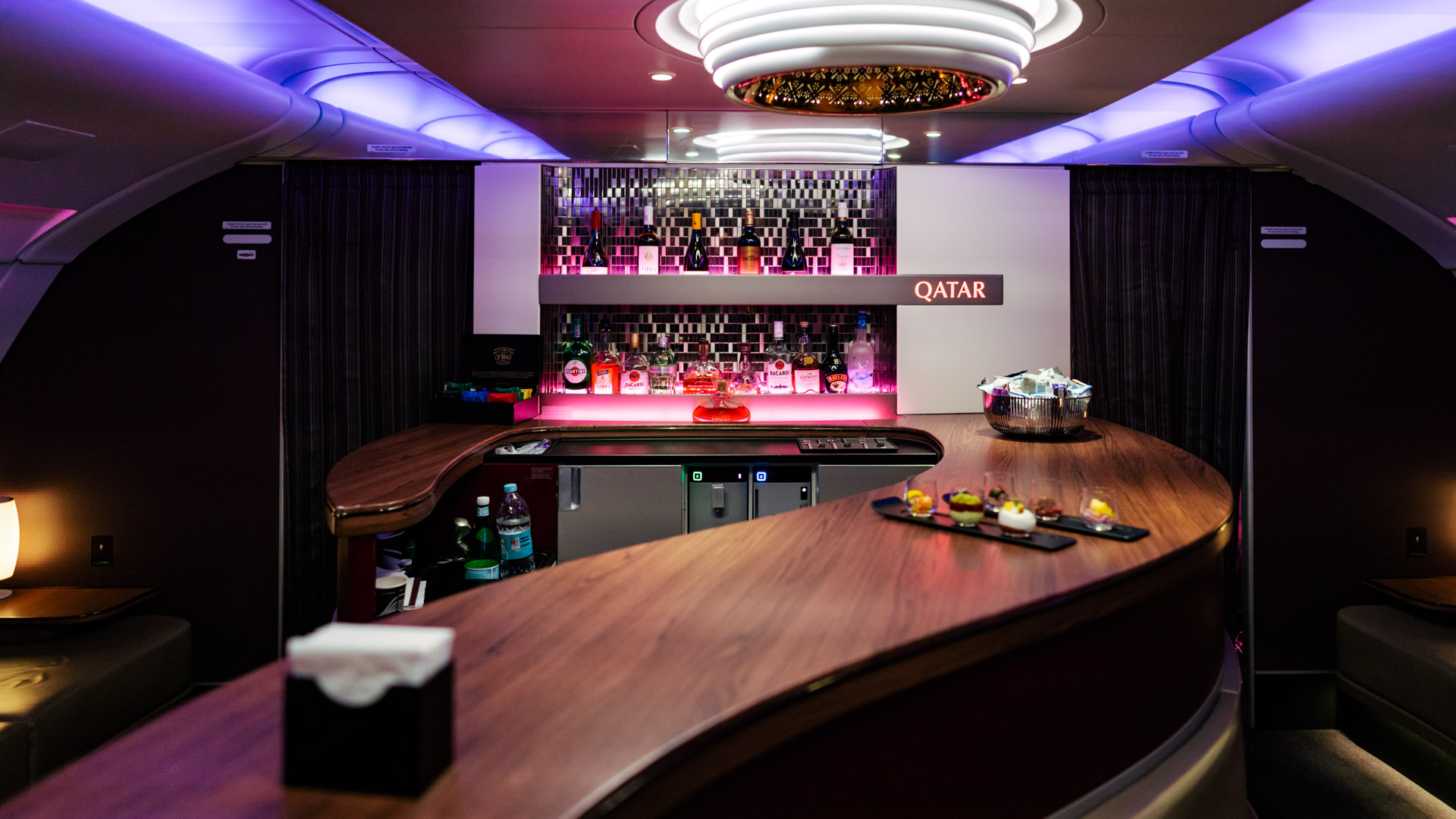 Qatar Airways A380 First Class lounge