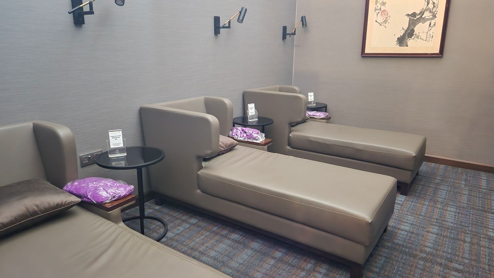 Nap area in Malaysia Airlines Regional Golden Lounge