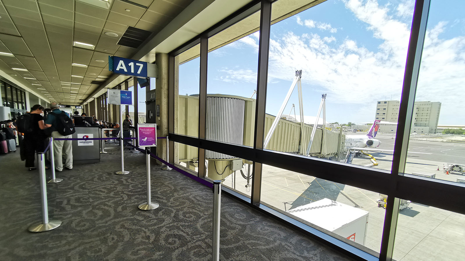 Ready to board a Hawaiian Airlines flight