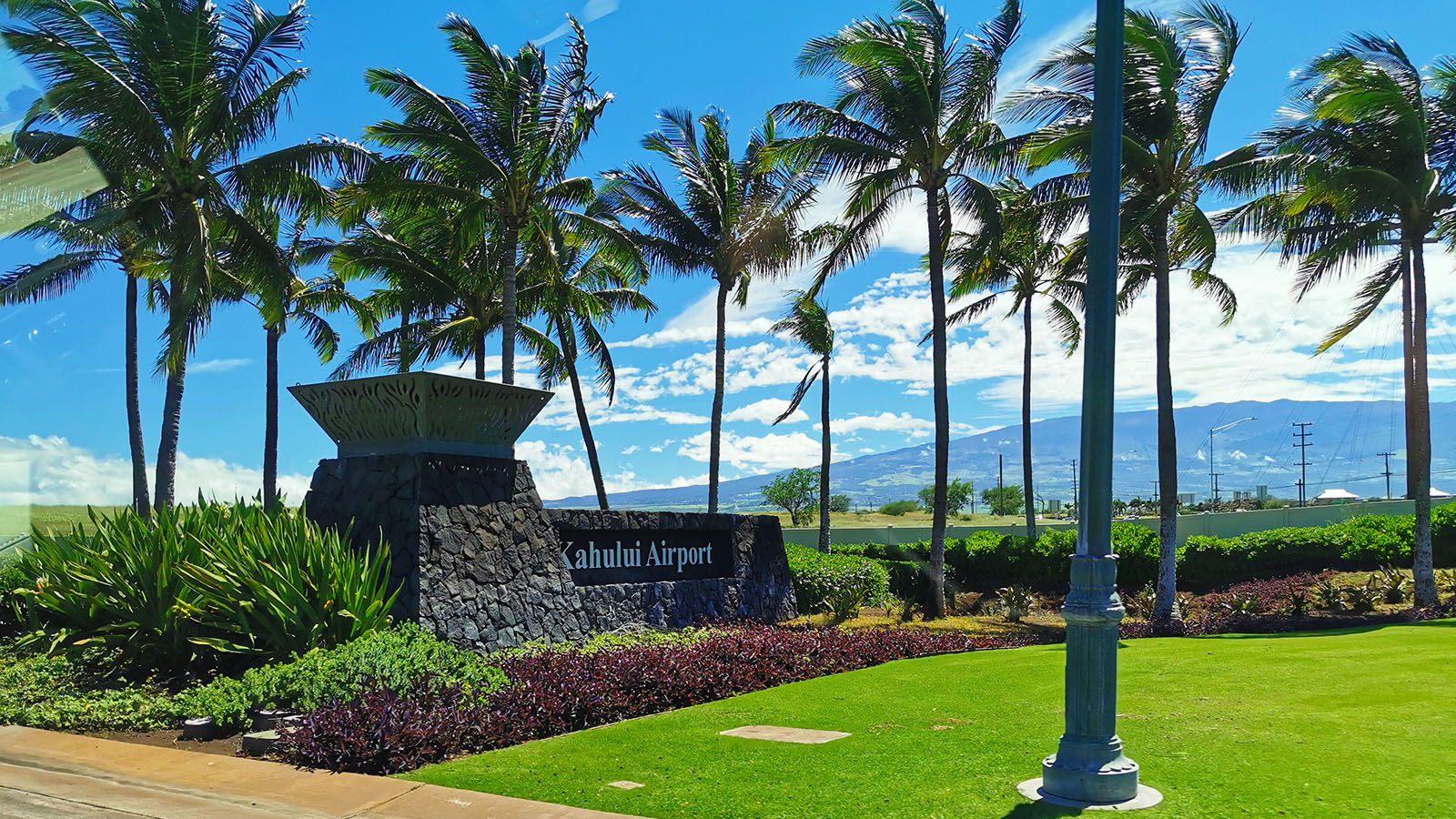 Airport exterior in Maui