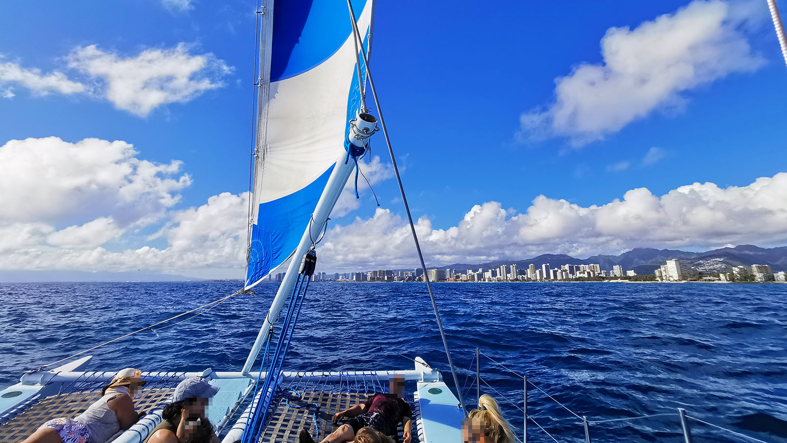 Floating near Waikiki Beach