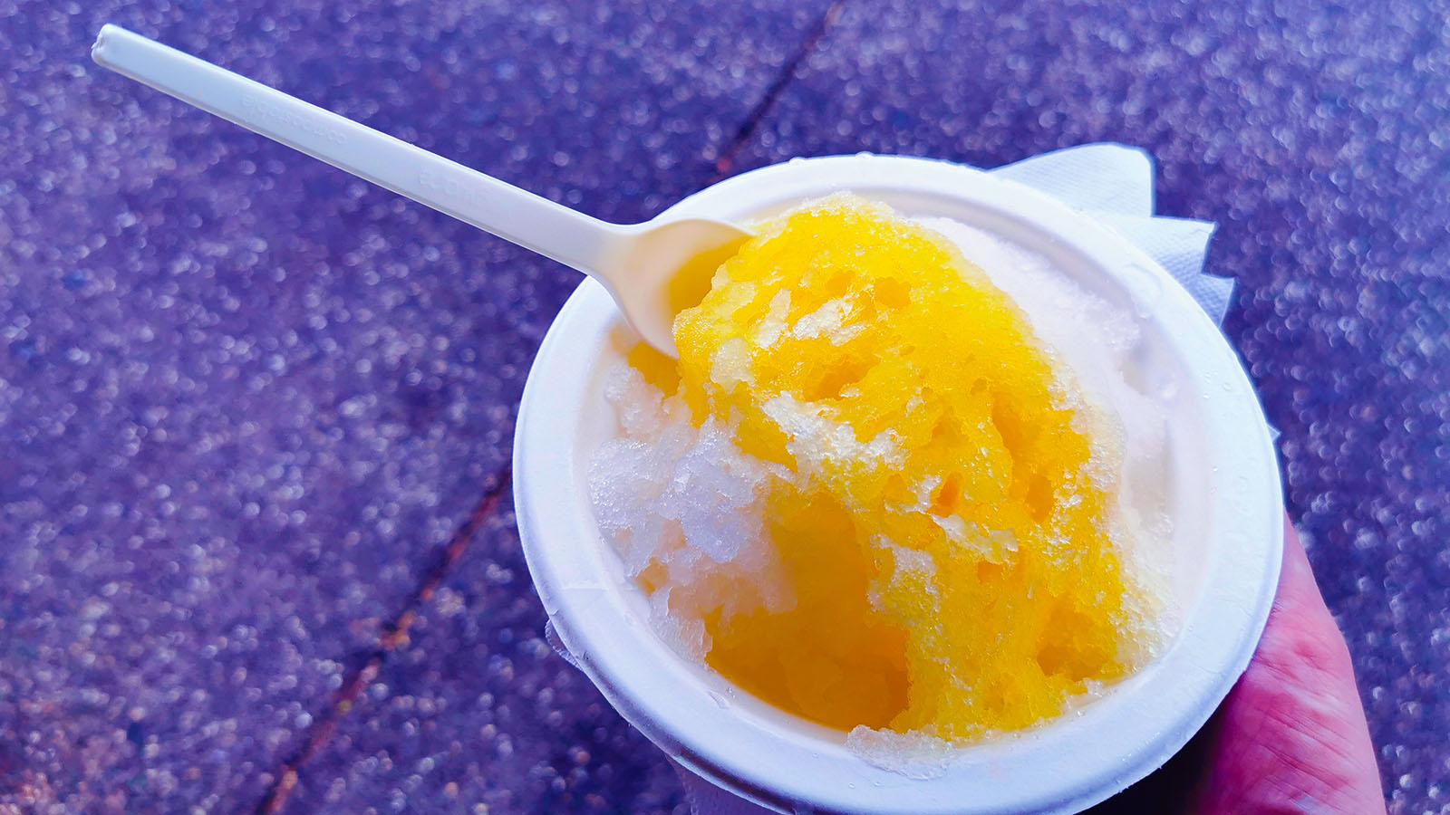 Refreshing snack in Hawaii