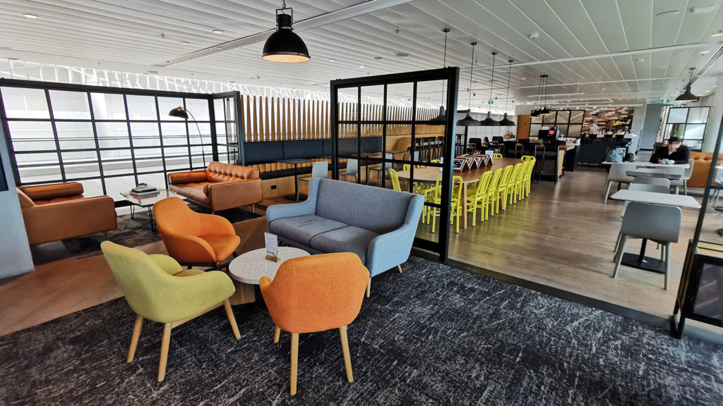 Seating at the Aspire Lounge at Brisbane Airport