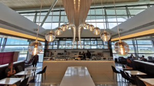 Inside Air New Zealand's Brisbane lounge