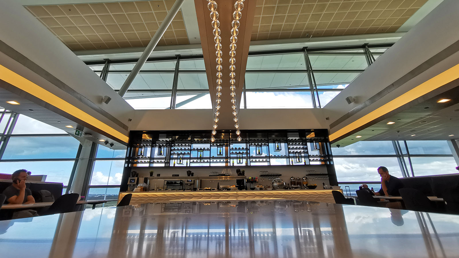 High ceilings in Air New Zealand's Brisbane lounge