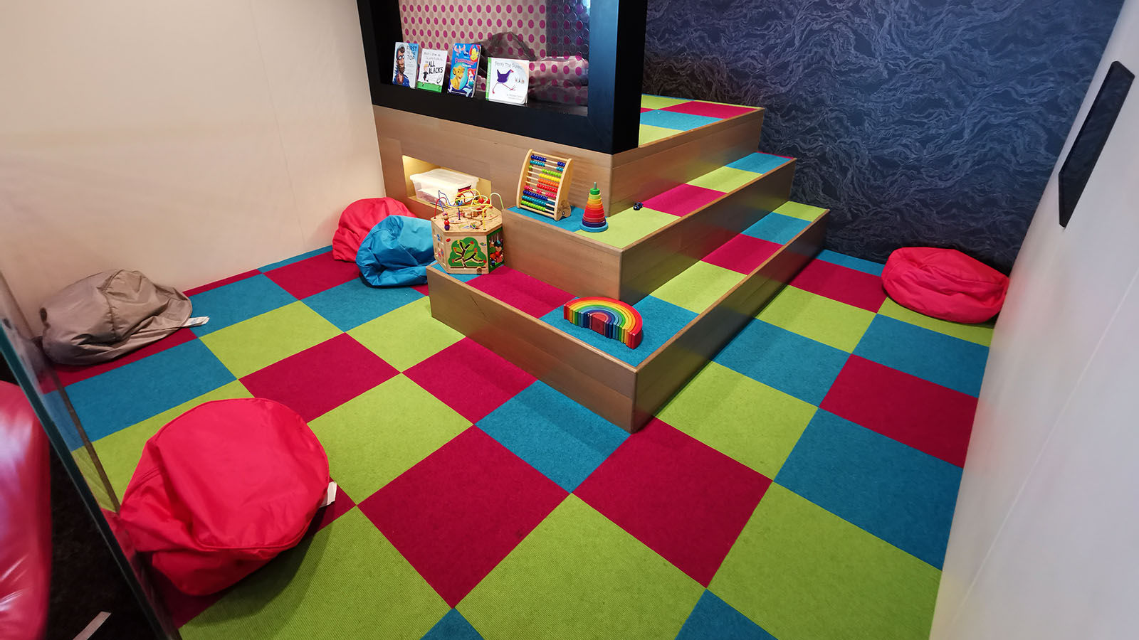Play area in Air New Zealand's Brisbane lounge